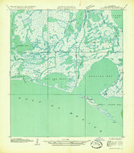 Bastian Bay Louisiana Historical topographic map, 1:31680 scale, 7.5 X 7.5 Minute, Year 1935