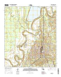 Bastrop Louisiana Current topographic map, 1:24000 scale, 7.5 X 7.5 Minute, Year 2015
