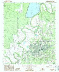 Bastrop Louisiana Historical topographic map, 1:24000 scale, 7.5 X 7.5 Minute, Year 1988