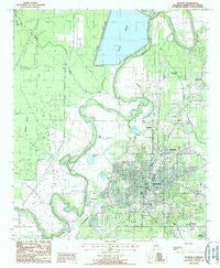 Bastrop Louisiana Historical topographic map, 1:24000 scale, 7.5 X 7.5 Minute, Year 1988