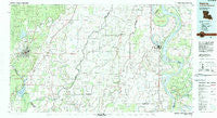 Bastrop Louisiana Historical topographic map, 1:100000 scale, 30 X 60 Minute, Year 1982
