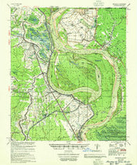 Batchelor Louisiana Historical topographic map, 1:62500 scale, 15 X 15 Minute, Year 1955