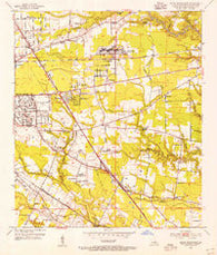 Baton Rouge East Louisiana Historical topographic map, 1:24000 scale, 7.5 X 7.5 Minute, Year 1953