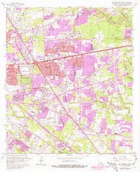 Baton Rouge East Louisiana Historical topographic map, 1:24000 scale, 7.5 X 7.5 Minute, Year 1963