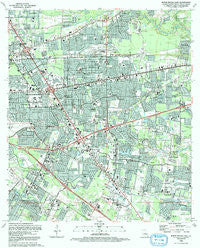 Baton Rouge East Louisiana Historical topographic map, 1:24000 scale, 7.5 X 7.5 Minute, Year 1992