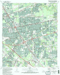 Baton Rouge East Louisiana Historical topographic map, 1:24000 scale, 7.5 X 7.5 Minute, Year 1992