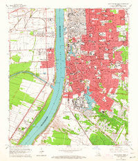 Baton Rouge West Louisiana Historical topographic map, 1:24000 scale, 7.5 X 7.5 Minute, Year 1963