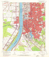 Baton Rouge West Louisiana Historical topographic map, 1:24000 scale, 7.5 X 7.5 Minute, Year 1963