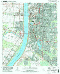 Baton Rouge West Louisiana Historical topographic map, 1:24000 scale, 7.5 X 7.5 Minute, Year 1995