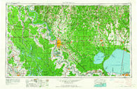 Baton Rouge Louisiana Historical topographic map, 1:250000 scale, 1 X 2 Degree, Year 1962