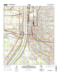 Baton Rouge West Louisiana Current topographic map, 1:24000 scale, 7.5 X 7.5 Minute, Year 2015
