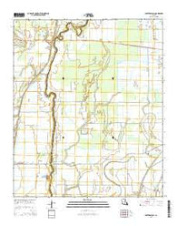 Baxter Bayou Louisiana Current topographic map, 1:24000 scale, 7.5 X 7.5 Minute, Year 2015