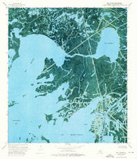 Bay Batiste Louisiana Historical topographic map, 1:24000 scale, 7.5 X 7.5 Minute, Year 1973