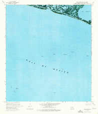 Bay Coquette Louisiana Historical topographic map, 1:24000 scale, 7.5 X 7.5 Minute, Year 1973