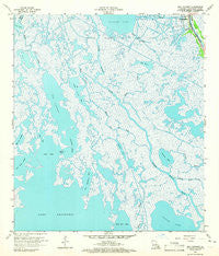 Bay Courant Louisiana Historical topographic map, 1:24000 scale, 7.5 X 7.5 Minute, Year 1964