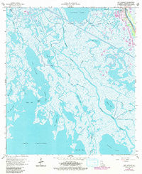 Bay Courant Louisiana Historical topographic map, 1:24000 scale, 7.5 X 7.5 Minute, Year 1964