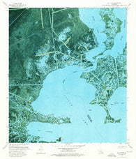 Bay L'ours Louisiana Historical topographic map, 1:24000 scale, 7.5 X 7.5 Minute, Year 1973
