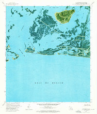 Bay Ronquille Louisiana Historical topographic map, 1:24000 scale, 7.5 X 7.5 Minute, Year 1973