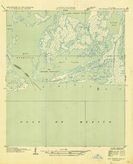 Bay Ronquille Louisiana Historical topographic map, 1:31680 scale, 7.5 X 7.5 Minute, Year 1947