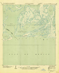 Bay Ronquille Louisiana Historical topographic map, 1:31680 scale, 7.5 X 7.5 Minute, Year 1947