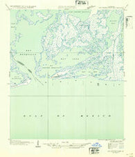 Bay Ronquille Louisiana Historical topographic map, 1:31680 scale, 7.5 X 7.5 Minute, Year 1935