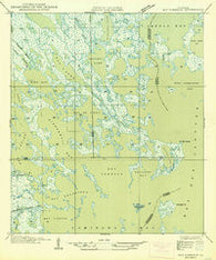 Bay Tambour Louisiana Historical topographic map, 1:31680 scale, 7.5 X 7.5 Minute, Year 1949