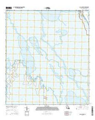 Bay Courant Louisiana Current topographic map, 1:24000 scale, 7.5 X 7.5 Minute, Year 2015