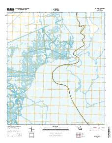 Bay L'Ours Louisiana Current topographic map, 1:24000 scale, 7.5 X 7.5 Minute, Year 2015