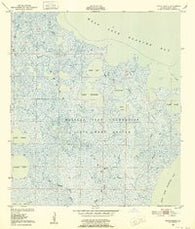 Bayou Blanc Louisiana Historical topographic map, 1:24000 scale, 7.5 X 7.5 Minute, Year 1948