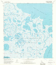 Bayou Blanc Louisiana Historical topographic map, 1:24000 scale, 7.5 X 7.5 Minute, Year 1968