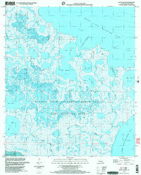 Bayou Blanc Louisiana Historical topographic map, 1:24000 scale, 7.5 X 7.5 Minute, Year 1999