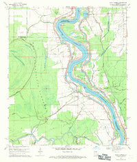 Bayou Current Louisiana Historical topographic map, 1:24000 scale, 7.5 X 7.5 Minute, Year 1969