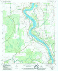 Bayou Current Louisiana Historical topographic map, 1:24000 scale, 7.5 X 7.5 Minute, Year 1969