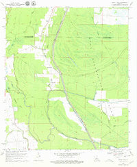 Bayou Jack Louisiana Historical topographic map, 1:24000 scale, 7.5 X 7.5 Minute, Year 1969