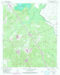 Bayou Pierre Lake Louisiana Historical topographic map, 1:24000 scale, 7.5 X 7.5 Minute, Year 1980
