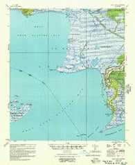 Bayou Sale Louisiana Historical topographic map, 1:62500 scale, 15 X 15 Minute, Year 1957