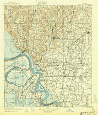 Bayou Sara Louisiana Historical topographic map, 1:125000 scale, 30 X 30 Minute, Year 1906