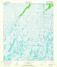 Bayou Sauveur Louisiana Historical topographic map, 1:24000 scale, 7.5 X 7.5 Minute, Year 1964