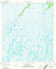 Bayou Sauveur Louisiana Historical topographic map, 1:24000 scale, 7.5 X 7.5 Minute, Year 1964