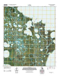 Bayou Blanc Louisiana Historical topographic map, 1:24000 scale, 7.5 X 7.5 Minute, Year 2012