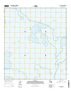 Bayou Blanc Louisiana Current topographic map, 1:24000 scale, 7.5 X 7.5 Minute, Year 2015