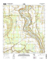 Bayou Current Louisiana Current topographic map, 1:24000 scale, 7.5 X 7.5 Minute, Year 2015