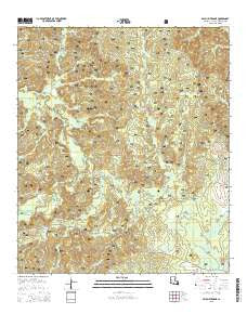 Bayou Livrogne Louisiana Current topographic map, 1:24000 scale, 7.5 X 7.5 Minute, Year 2015