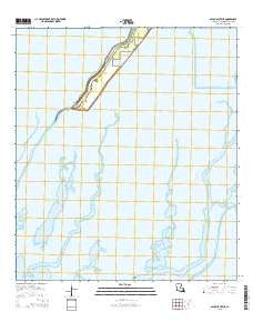 Bayou Sauveur Louisiana Current topographic map, 1:24000 scale, 7.5 X 7.5 Minute, Year 2015