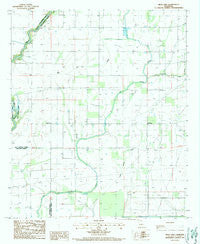 Bear Skin Louisiana Historical topographic map, 1:24000 scale, 7.5 X 7.5 Minute, Year 1986