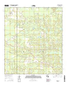 Beaver Louisiana Current topographic map, 1:24000 scale, 7.5 X 7.5 Minute, Year 2015