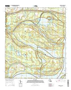 Bedford Louisiana Current topographic map, 1:24000 scale, 7.5 X 7.5 Minute, Year 2015