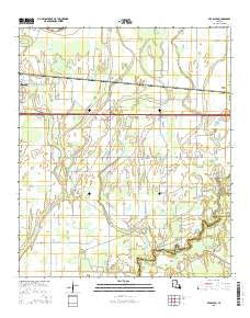 Bee Bayou Louisiana Current topographic map, 1:24000 scale, 7.5 X 7.5 Minute, Year 2015