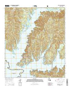 Beech Bayou Louisiana Current topographic map, 1:24000 scale, 7.5 X 7.5 Minute, Year 2015