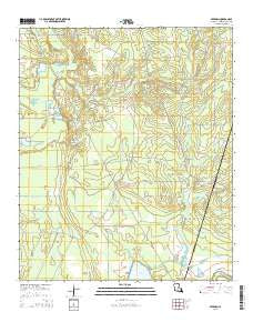 Beekman Louisiana Current topographic map, 1:24000 scale, 7.5 X 7.5 Minute, Year 2015